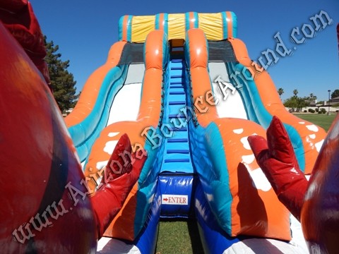 Big Kahuna dual lane water slide rental Phoenix Arizona